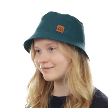Bucket Hat &ndash; Leinen, Petrol