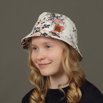 Bucket Hat &ndash; Baumwolle, Blumenmuster