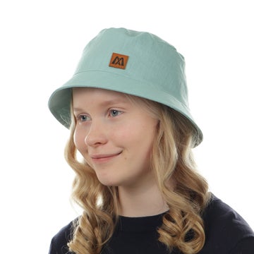 Bucket Hat &ndash; Leinen, Aqua
