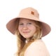 Leinenhut mit breiter Krempe &ndash; Dusty Rose