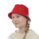 Bucket Hat &ndash; Leinen, Rot 2